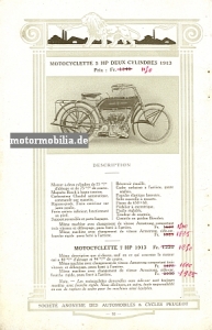 Preview: Peugeot Motorrad und Fahrrad Katalog 1913 Preview: Peugeot Motorrad und Fahrrad Katalog 1913